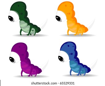 set of varicolored funny monsters.vector 7