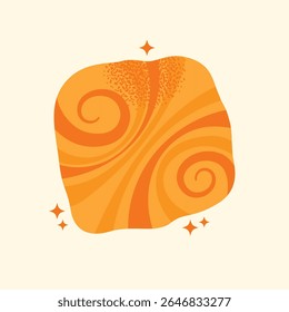 Conjunto de vários produtos assados croissant, pão, pretzel, bun, baguette, rolo, massa dinamarquesa, e donut isolado no fundo claro. Ilustração de vetor plano. Padaria e conceito de alimentos pastelaria de cozinha