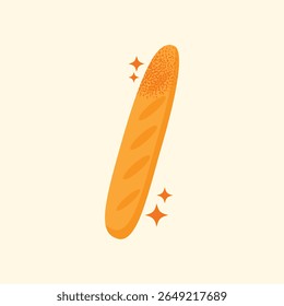 Set of various baked goods croissant, loaf, pretzel, bun, baguette, roll, danish pastry, and donut isolated on light background. Flat vector illustration. Bakery and food concept cooking pastry
