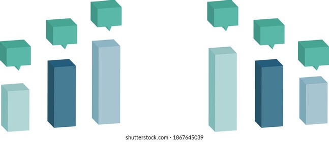 Set of various bar charts
This is a simple and flat design for business