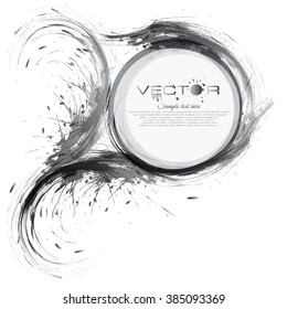 Set of various blood or paint splatters drops and trail  Isolated on white background  all elements grouped no effects, vector design element illustration