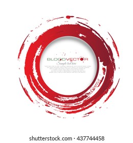 Set of various blood or paint splatters drops and trail  Isolated on white background  all elements grouped no effects, vector design element illustration