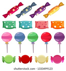 set of various candy