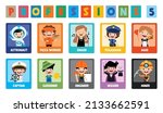 Set Of Various Cartoon Professions