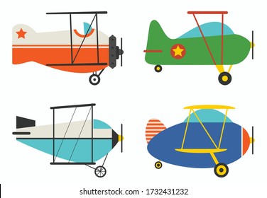 Set Of Various Classic Planes