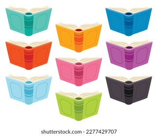 Set Of Various Colorful Books