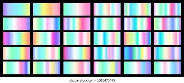 Conjunto de varios Gradientes de colores