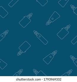 Set of various electronic cigarettes made with line technique. vector illustration pattern