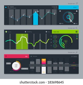 Set of various elements used for user interface