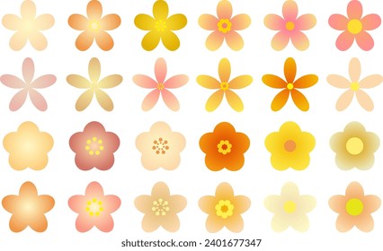 Conjunto de materiales florales.