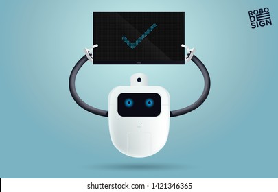 Set of various futuristic robots activity vector illustration. Robot innovation technology science emotions