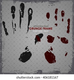 Set of various grunge design elements. Vector set of black brush strokes. Editable isolated elements. Grunge brushes for your design. Freehand. Watercolor splash. Acrylic stamp. Vector illustration