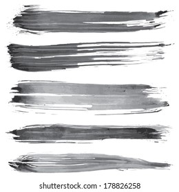 Set of various grunge and Textures - Lines & Brushes - smudges and scratches