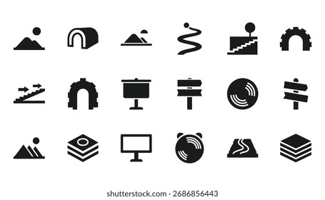 Conjunto varios iconos en