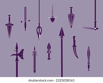 Set of Various Medieval Weapons