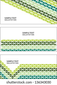 set of various modern banners with symmetrical shapes and place for your text isolated on white background