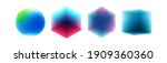Set of various overlapping elements. Abstract geometric design. Vector illustration for banners, placards, posters or flyers. 