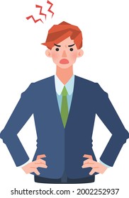 set of various poses and facial expressions of a man in a suit