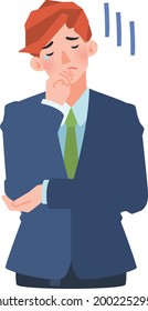 set of various poses and facial expressions of a man in a suit