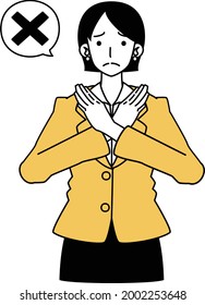 set of various poses and facial expressions of a woman in a suit