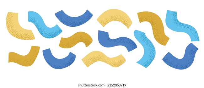 Set of various shapes. Freehand  doodle style, modern decoration. Contemporary trendy vector illustration for fabric, wrapping, textile, wallpaper, clothing, surface texture, prints.