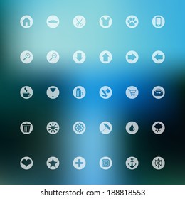 Vector Icon Collection Simple Flat Line Stock Vector (Royalty Free ...