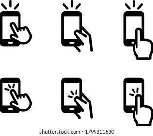 Conjunto de varios iconos para smartphones