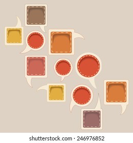 Set of various  speech bubbles 