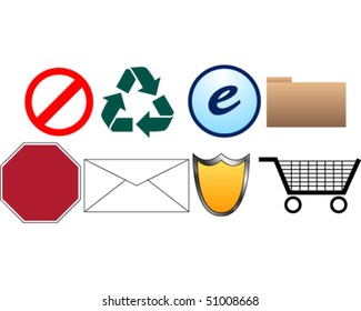 Set of Various Symbols