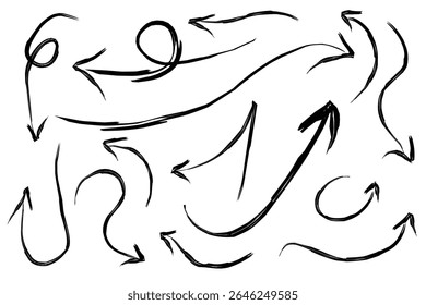 Set of various types of arrow illustrations.eps