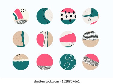 Set Various Vector Highlight Covers Abstract Stock Vector (Royalty Free ...