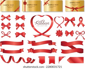 A set of various vector ribbons. Ornamental label frames. Vector Illustration.