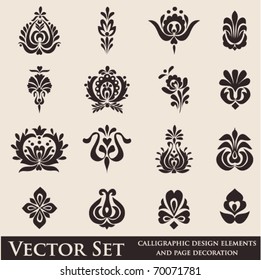 set of various vector symbols