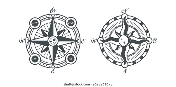 Set Various vintage marine compasses