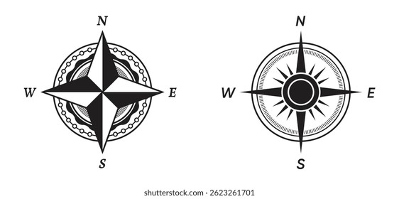 Set Various vintage marine compasses