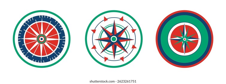 Set Various vintage marine compasses