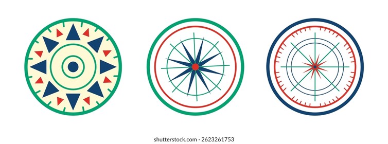 Set Various vintage marine compasses