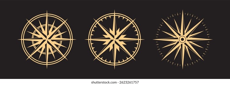 Set Various vintage marine compasses
