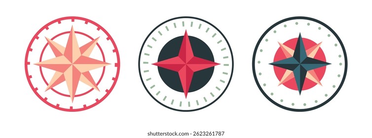 Set Various vintage marine compasses