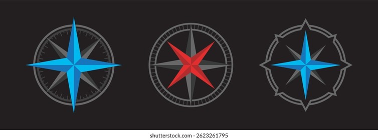 Set Various vintage marine compasses