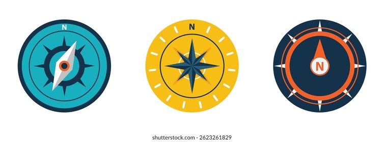Set Various vintage marine compasses