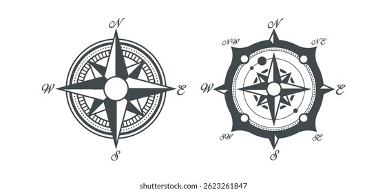 Set Various vintage marine compasses