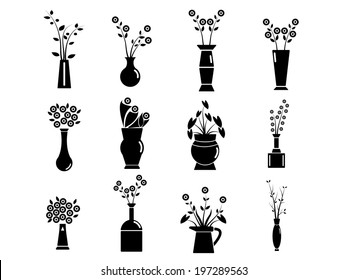 Set of Vase Vector Illustration
