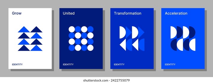 Set of vector A4 size brand identity designs for flyers, posters, brochures, and others.