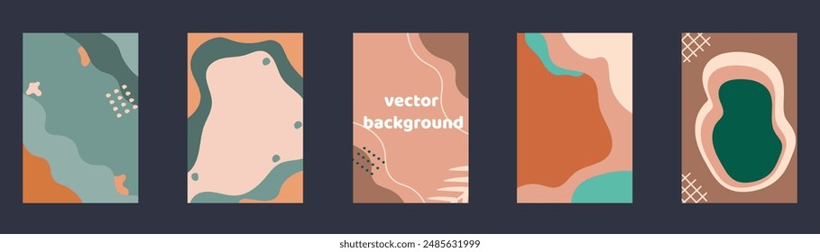 set vector abstract background for phone