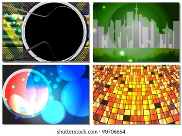 set of vector abstract backgrounds