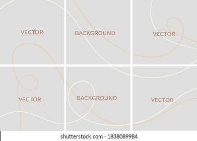 Set of vector abstract backgrounds with copy space for text.Suitable for social media posts, mobile apps, banners design and web/internet. Doodle style.square flyer.