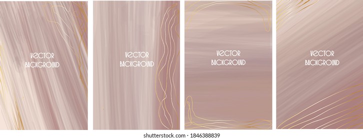 Set of vector abstract backgrounds with copy space for text. Design for social media, story, card, invitation, feed post.
