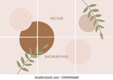 Set of vector abstract backgrounds with copy space for text.Suitable for social media posts, mobile apps, banners design and web, internet. Doodle style. Square flyer.
