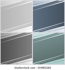 Set of vector abstract backgrounds with free space for text. Can be used for flyer, brochure, poster, web design etc. Vector illustration
